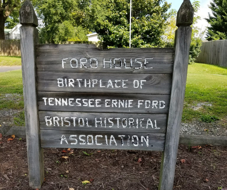 Ernie Ford House Sign in Bristol, TN